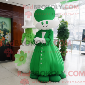 Mascot character of a Green...