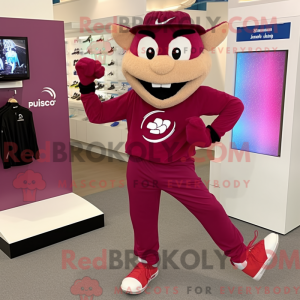 Postava maskota purpurového...