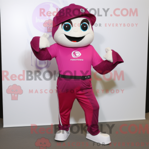 Postava maskota purpurového...
