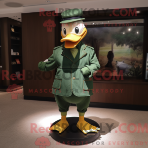Mascot character of a Green...