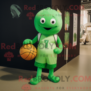 Mascot character of a Green...