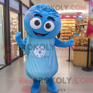 Mascot character of a Blue...