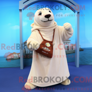 Mascottefiguur van een...