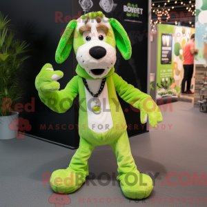 Postava maskota Lime Green...