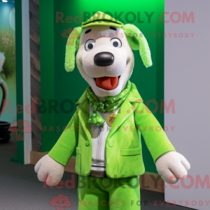 Postava maskota Lime Green...