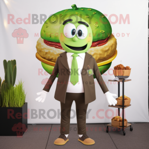 Oliven hamburger maskot...