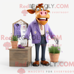 Máscara de cor lavanda...