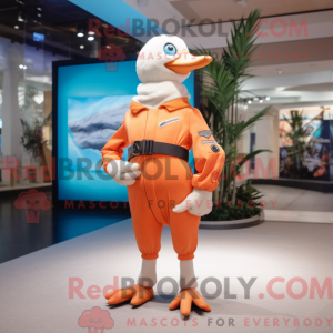 Mascot character of a Peach...