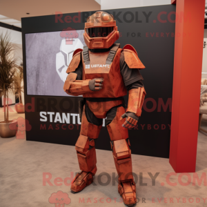 Máscara de um soldado Rust...