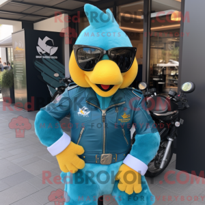 Mascottefiguur van een...