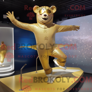 Maskottchen eines goldenen...