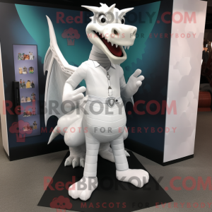Mascot character of a White...