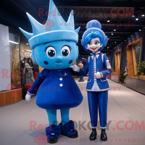 Mascot character of a Blue...