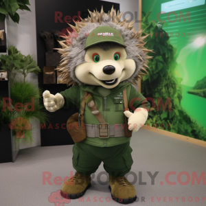 Mascot character of a Green...