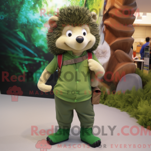 Mascot character of a Green...