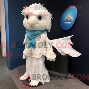 Mascot character of a White...