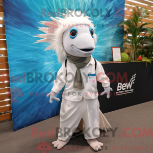 Mascot character of a White...
