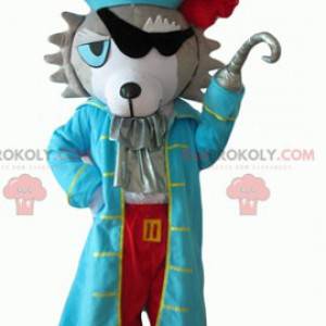 Husky hundemaskott kledd som en pirat - Redbrokoly.com