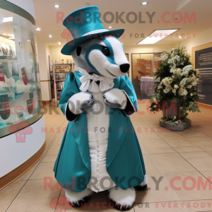 Postava maskota Teal Badger...