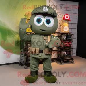 Mascot character of a Olive...