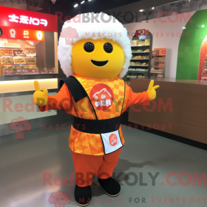 Postava maskota sushi...