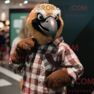 Mascot character of a Brown...
