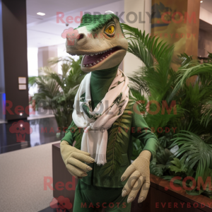 Maskot karaktär av en Olive...