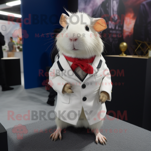 Witte cavia mascotte...