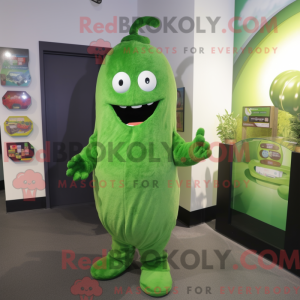 Mascot character of a Green...