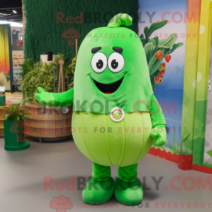 Mascot character of a Green...