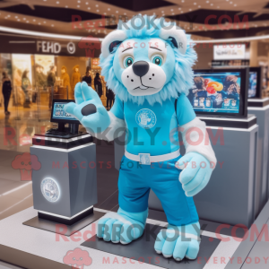 Postava maskota Sky Blue...