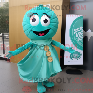 Mascot character of a Teal...