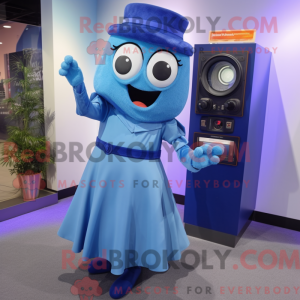 Mascot character of a Blue...