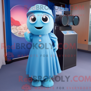 Mascot character of a Blue...