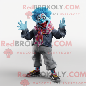 Mascot character of a Cyan...
