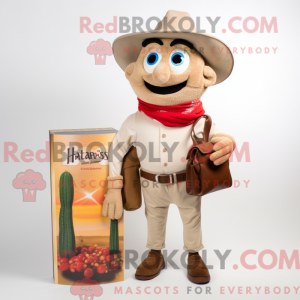 Mascot character of a Tan...