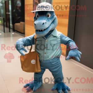 Mascot character of a Teal...