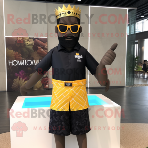 Black King mascotte kostuum...