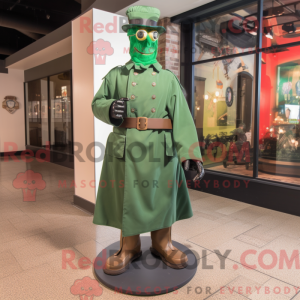 Mascot character of a Green...