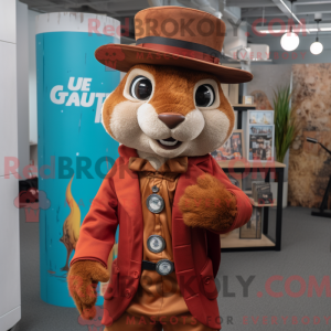 Mascot character of a Rust...