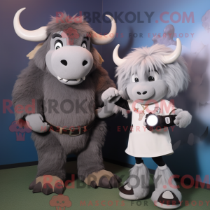 Mascot character of a Gray...