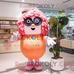 Mascot character of a Peach...