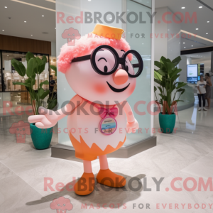 Mascot character of a Peach...