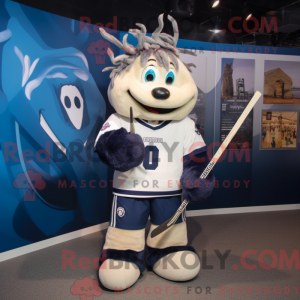 Mascot character of a Navy...