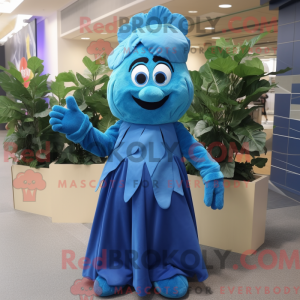 Mascot character of a Blue...