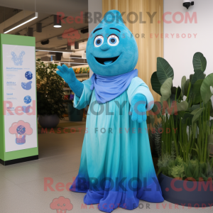 Mascot character of a Blue...