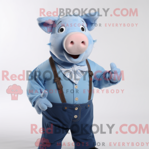 Mascot character of a Blue...