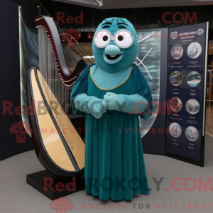 Mascot character of a Teal...