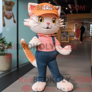 Mascot character of a Peach...