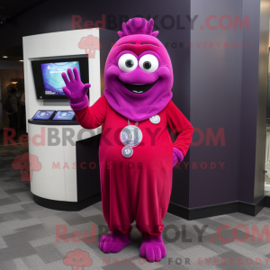 Postava maskota purpurového...